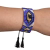 Fashion Folk Style Miyuki beads fancy design custom stainless steel cuff bangle