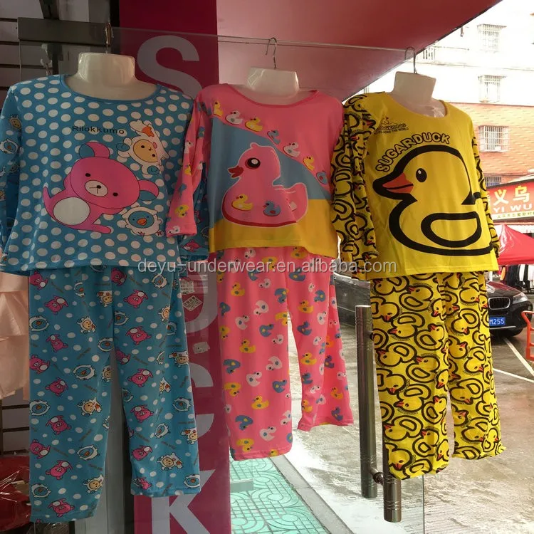 

1.39 USD Whoelsale Boys And Girls Lovely Assorted Fllowers Prints Pyjamas/Sleepwear(kckttz028), 10 colours at least