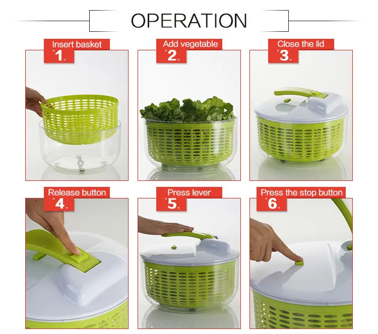 D659 Easy To Use And Clean Salad Spinner Buy Salad Spinner Product on