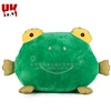 Peluches decorative throw soft plush green or custom frog pillow