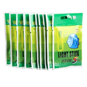Lot 10Bag 4.5*37mm Fishing Float Fluorescent Light Stick Light Night Float Rod Lights Dark Glow Stick for Fishing Party