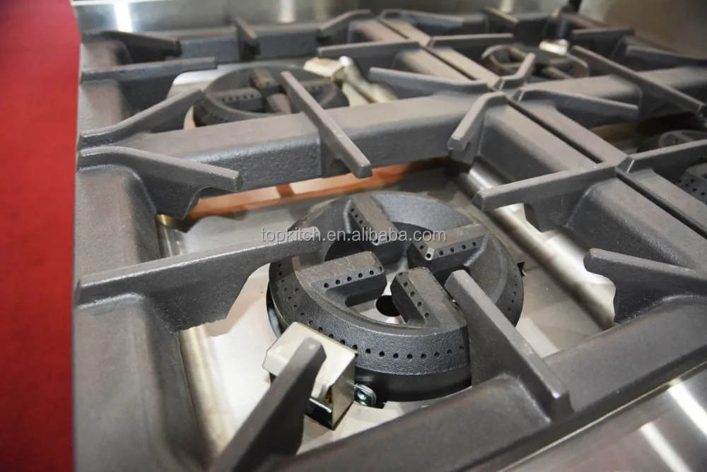 
Commercial Kitchen Using Good Finishing Stainless Steel Gas Cooking Range 