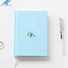 hot sale colorful hardware cardboard cover half year dairy notebook