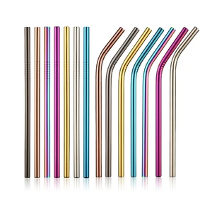 Image of 304 stainless steel straw,metal straw,popotes de acero inoxidable