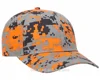 100% cotton blank outdoor army rip stop digital baseball orange camo hat