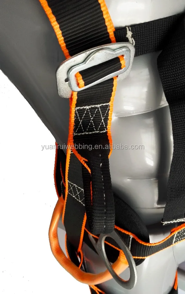 
100% polyester 6 point fall arrest dorsal d-ring safety harness safety belt 