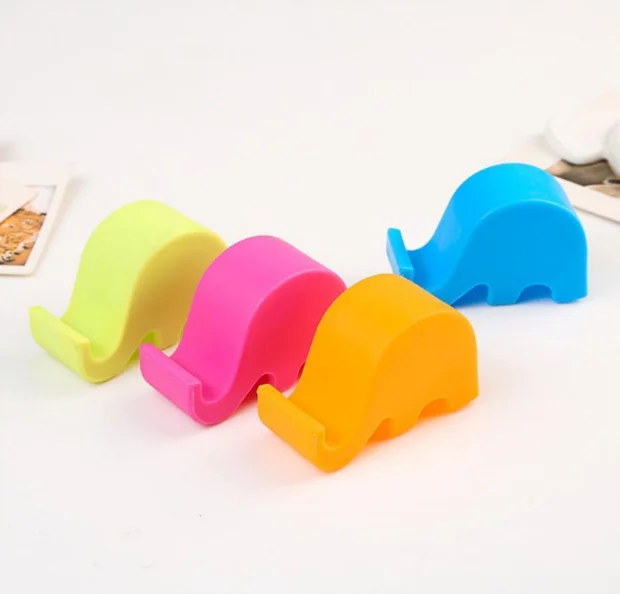 

Muti-color Elephant Shaped Silicone Mobile Phone Stand, Requirement