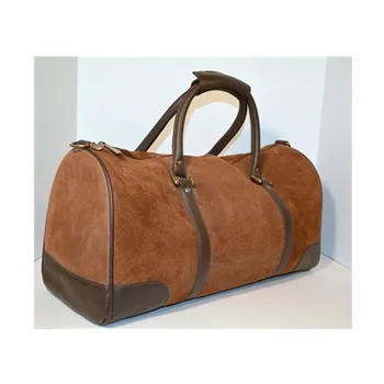 suede duffle bag