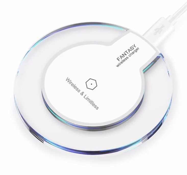

ZX hot sale K9 wireless charging plate universal wireless phone charger10w fast charger for iphone 8, Black & white
