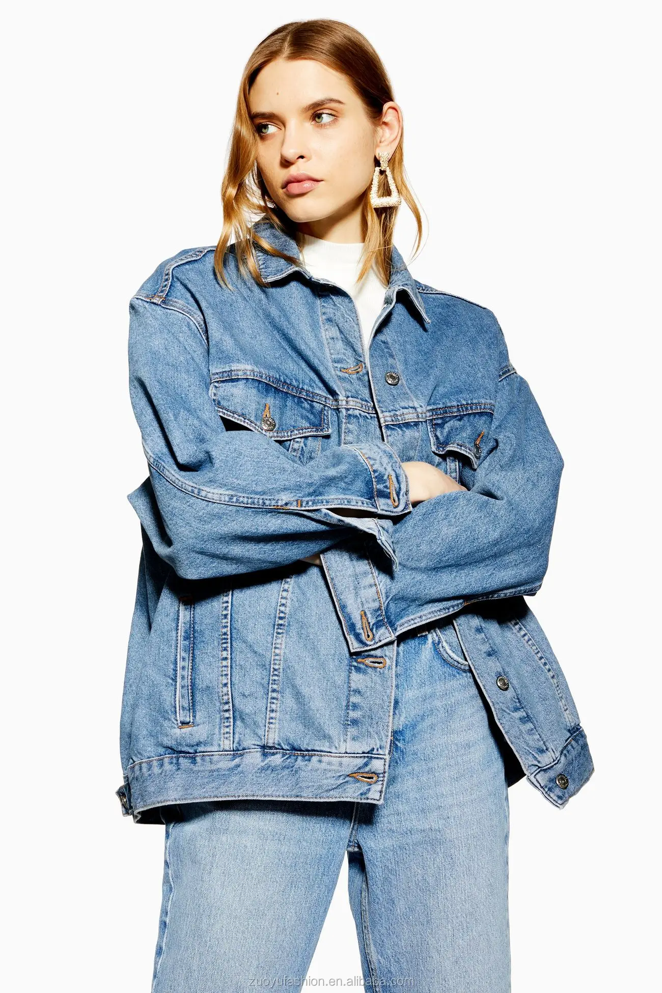 plus size boyfriend denim jacket