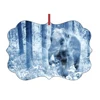 2019 DaLiJia Creative Borders Sublimation Blank Ornament - Benelux Single Side 2.75 x 3.94 x 0.03 Inches