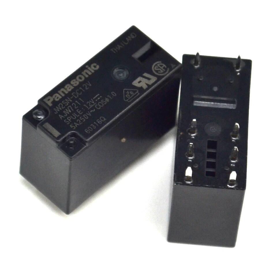 jw2sn-dc12v original new relays 5a 250v two open two closed 8