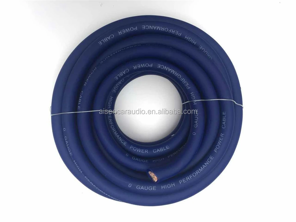 Aisen Car Audio True Ofc 50 Feet Blue 0 Gauge Car Audio Power Cable
