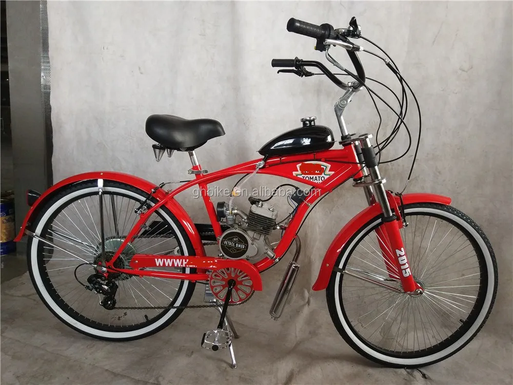 beach cruiser bicycle with motor