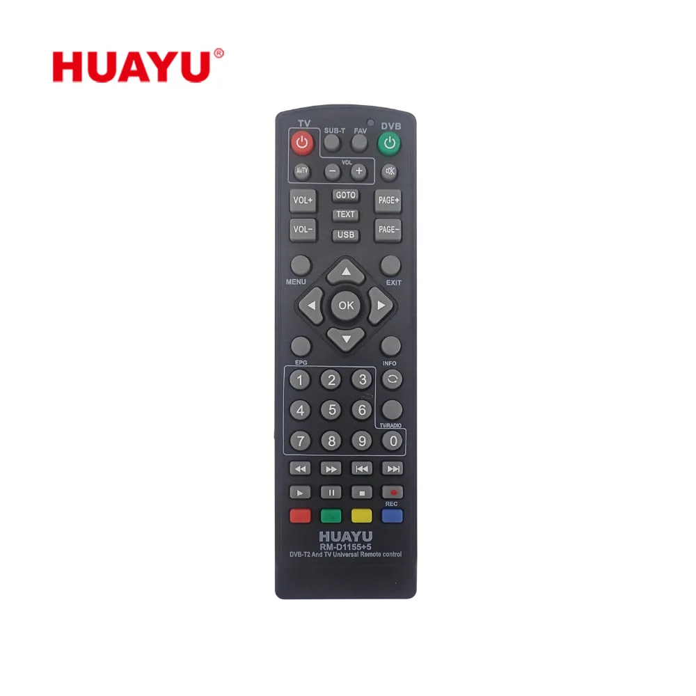 

RM-D1155+5 HUAYU UNIVERSAL FOR DVB-T2 WITH TV LEARNING FUNCTION REMOTE CONTROL, Black