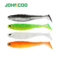 

JOHNCOO Fishing Lure Soft Wrom Silicone Soft Bait Isca Artificial Wobbler 80mm Paddle Tail Lure Minnow Swimbait Bass Fishing