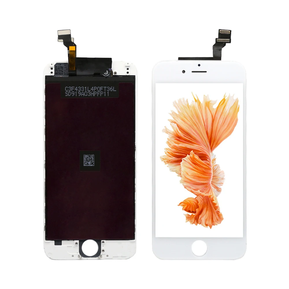 

Mobile Phone Spare Parts For Iphone 6 LCD display+Touch Screen Digitizer+Home Button+Front Camera+Frame full Assembly, Black white