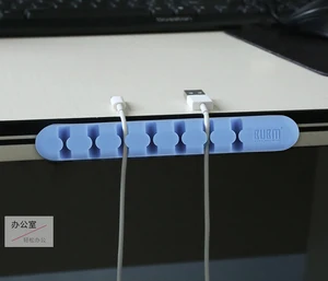 Silicone Desktop Cable Organizer for promotional gift