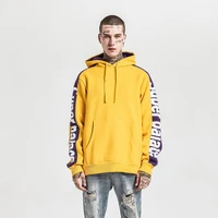 

Promotion Fashion Sport Streetwear Stitching Color Mens Custom Print Hoodie Pullover