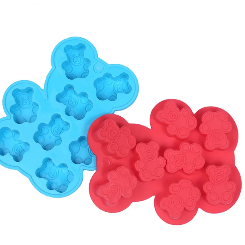 

Teddy Bear Shape Candy silicone Mold Fondant and Gum Paste Mini Baking Mould For Soap Biscuits Cake Decorating,custom wholesale, Random