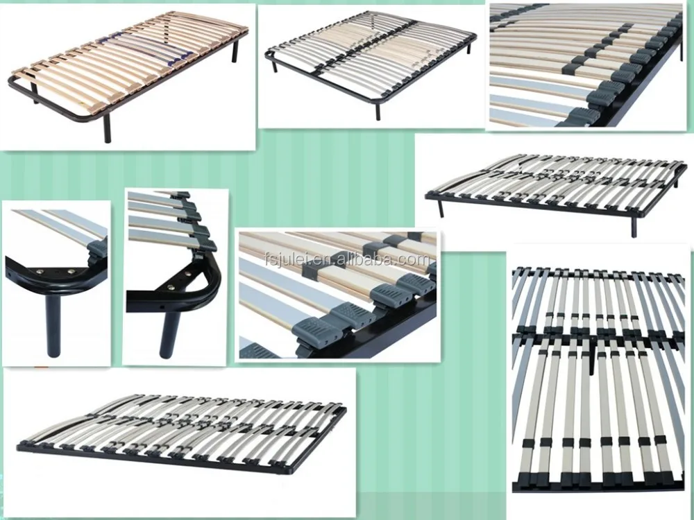 Strong Steel With Double Reinforce Slats Metal Bed Frame Djpw042