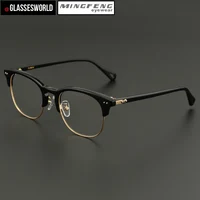 

Latest model spectacle frame with combination half rim eyeglass frames usage optical CE FDA