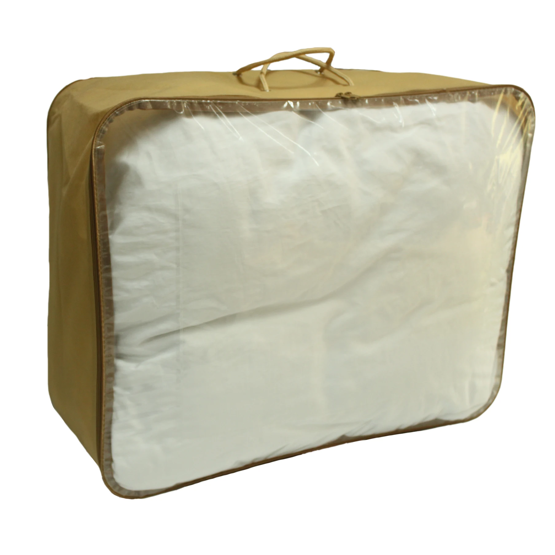 Pvc Plastic Zipper Duvet Packaging Bag For Bedding/blanket/quilt With