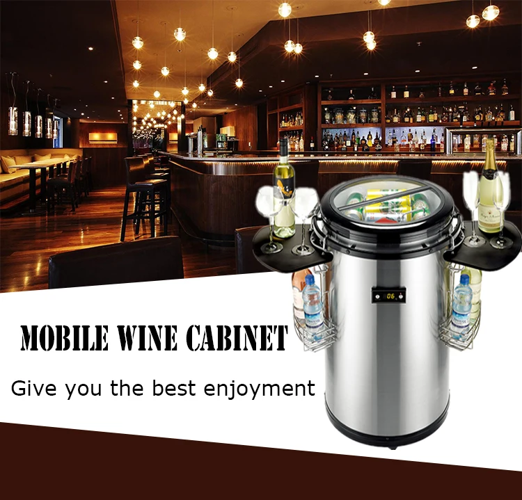 50L Commercial Round Electric Beverage Ice Party Beer Barrel Cooler