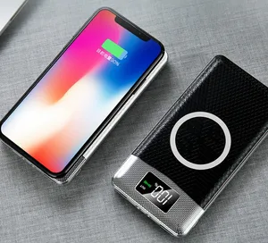 Qi Wireless 20000mAh Power Bank PU Leather Case