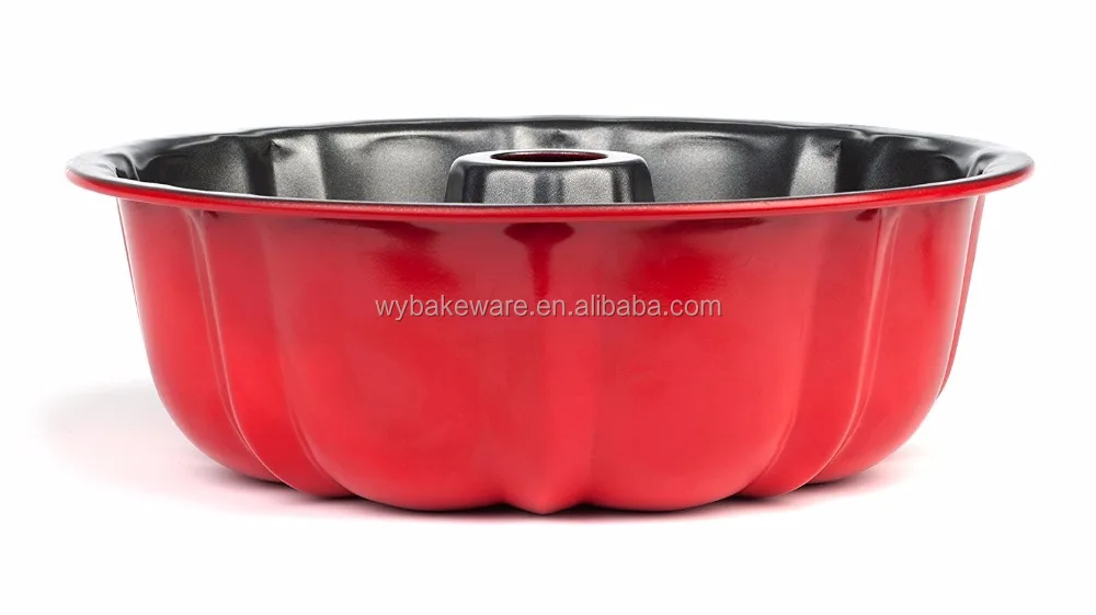 
BK-D6075 Okay Kitchenware 4 Piece Nonstick Cake Pans Set with 9'Round Cake form, 9'Springform and 10' Bundt Pan 