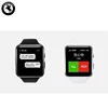newest flat slim smart watch black