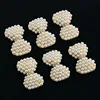 30mm Wholesales Price AAA Quality Alloy Pearl Bows Crystal Rhinestone Button for WeddingJewelry Garment Accessory