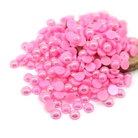 

XULIN Wholesale ABS Flat Back Loose Pearl Half Round Nail Art Loose Pearls