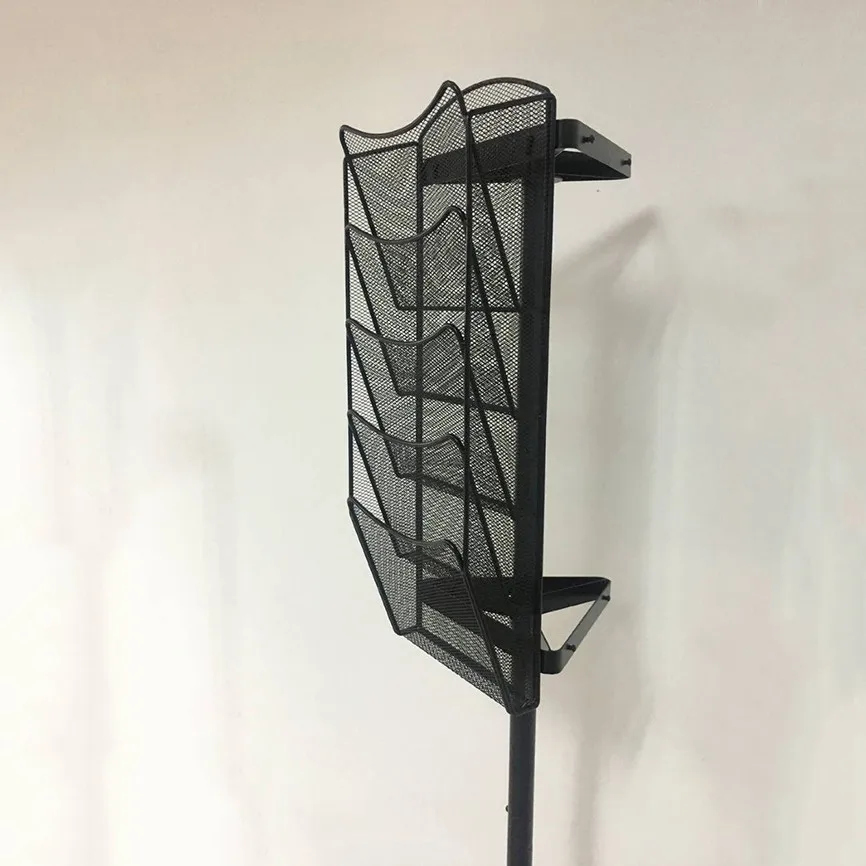 Floor Standing Metal Wire Mesh Book Magazine Literature Display Holder