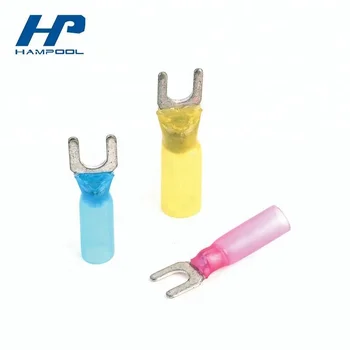 Hampool Heat Shrink Terminal Shrinkable Terminal Hdpe Heat Shrink Butt Connector Hp-ds-06 Dual