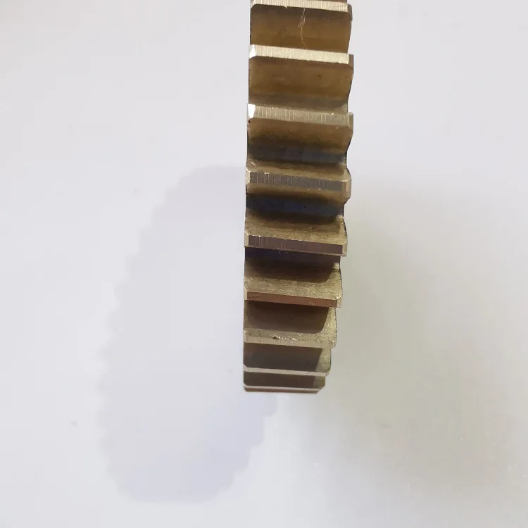 M1.25   copper metal yellow brass  helical gear