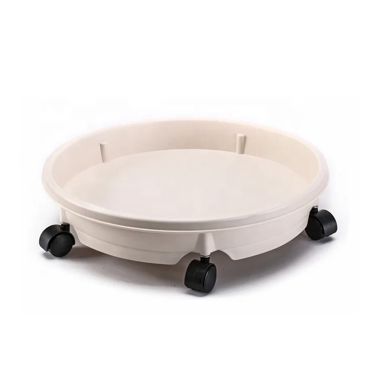 Garden Plastic Plant Pot holer with rolling wheels Moving planter