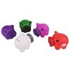 colorful plastic piggy coin bank