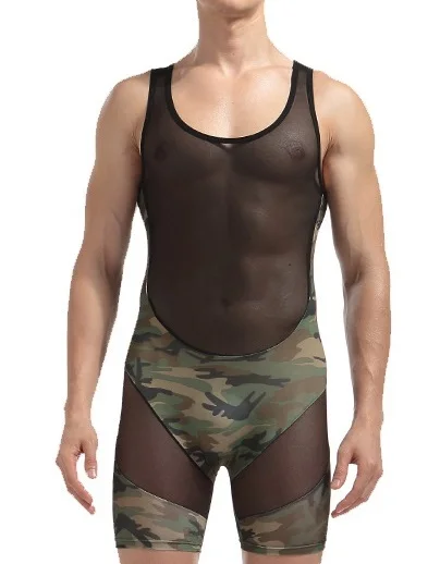 

Wholesale Sexy Transparent Pants Connection Boxer Briefs For Men, As picture