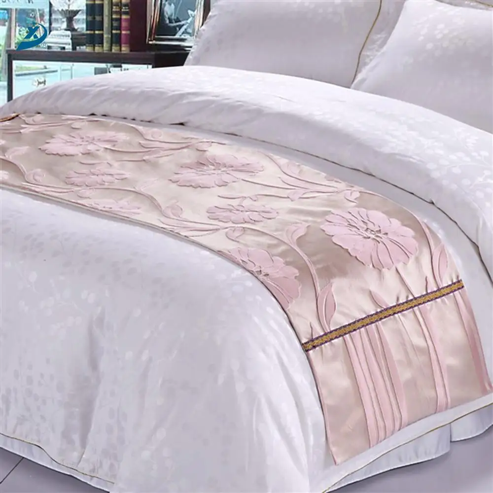 
Hotel Luxury Poly Decorative Popular Design Bed Runner Hotel 