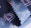 Digital Fabric Printing Machine 100% Polyester High Twist Dobby Denim Fabric