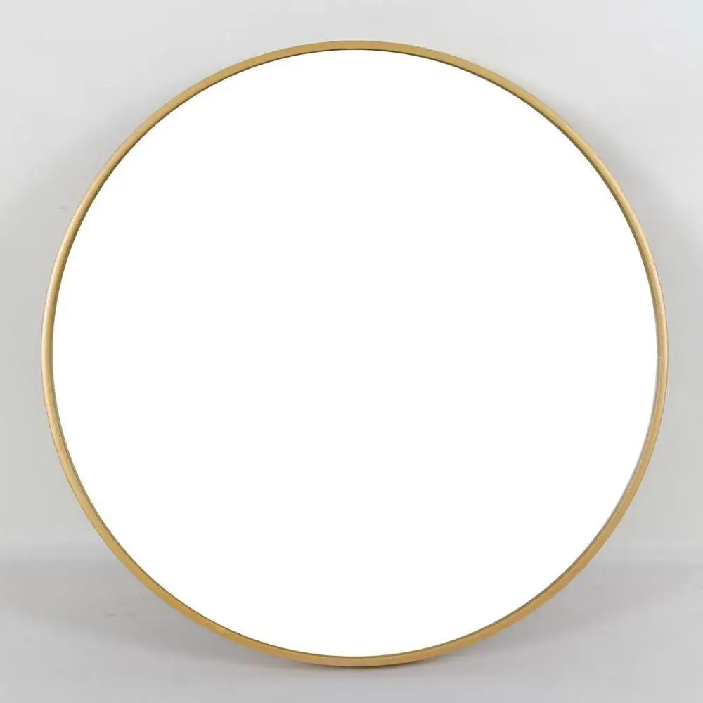 

Amazon hot sale stylish metal framed decorative wall bathroom vanity glass mirror, round dressing mirror