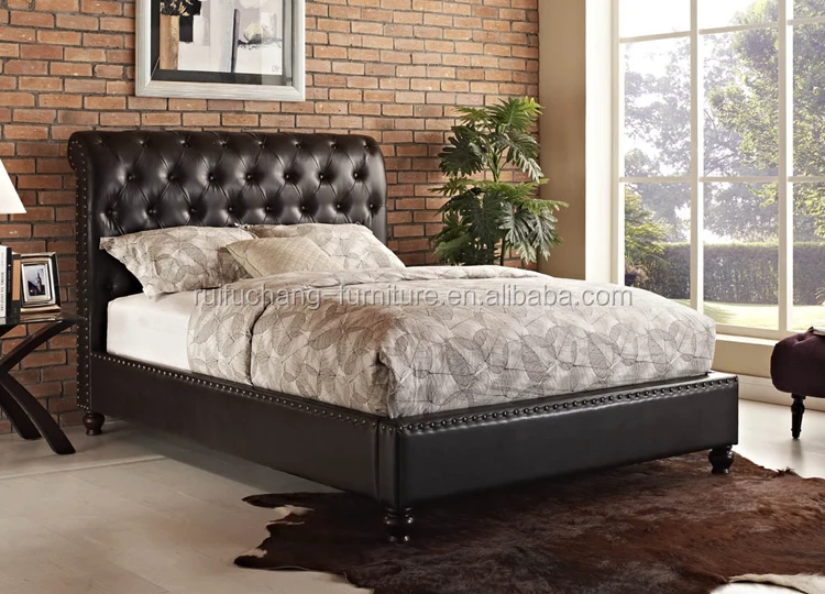 King Size Leather Bed With Tv In Footboard Round Bed Super King