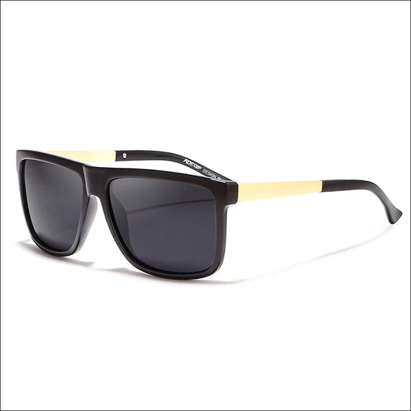 

KDEAM Unisex Polarized UV400 Resistant Square Alloy Black Frame Fashion Sports Sunglasses New Trending Product idea 2019 oculos