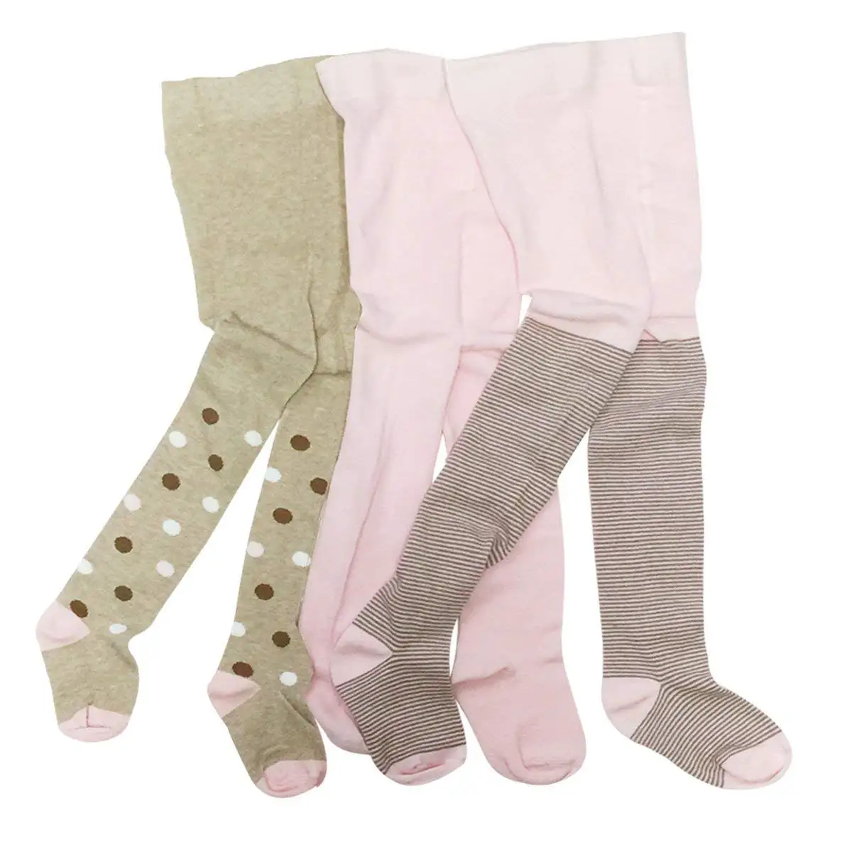Bowbear Little Girls 3 Pair Polka Dot Socks