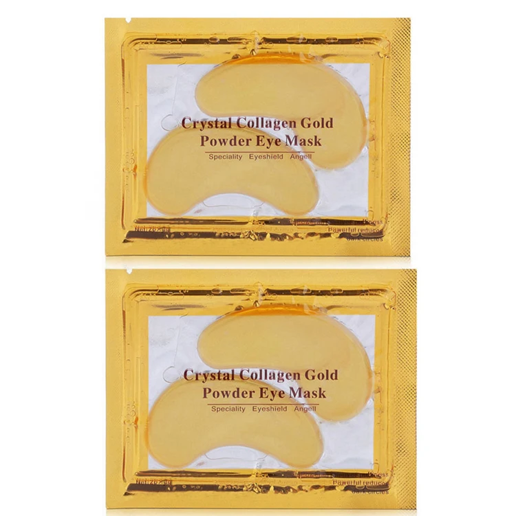 

24K Gold Anti Aging & Free Collagen Crystal Eye Patch Gold Eye Pads, Gold crystal