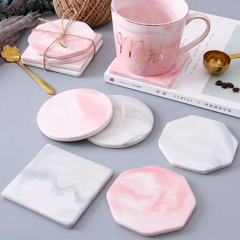 

Blank Wooden Ceramic Cork Mug Coasters, Natural