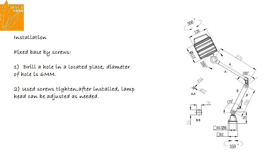 ONN-M2 Machine Tool Working Lamps Item Type Magnifier lighting