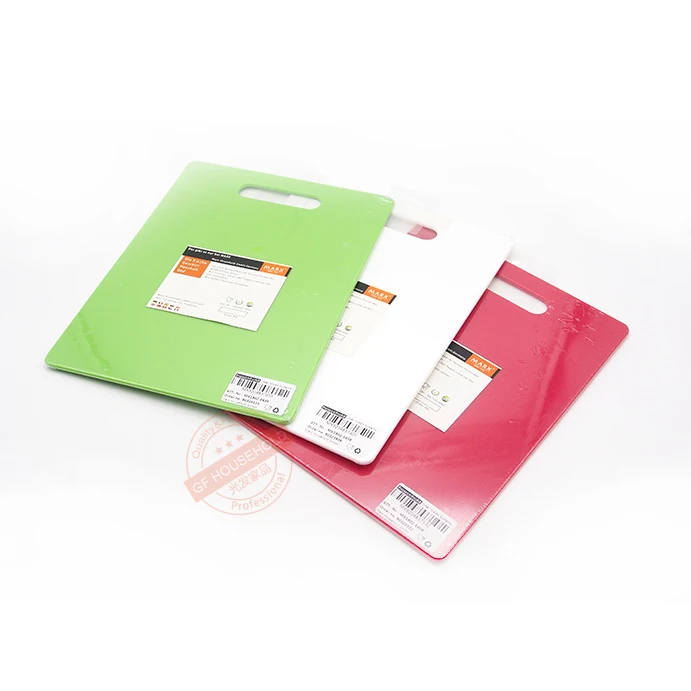 

Amazon Thick Anti-Skid Plastic Cutting Board With Hook, Green,red,white