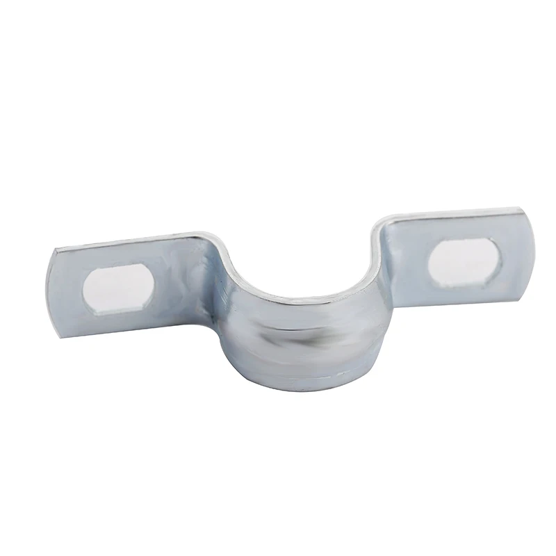 
U type saddle hose clamp for pipe clip with ellipse hole 